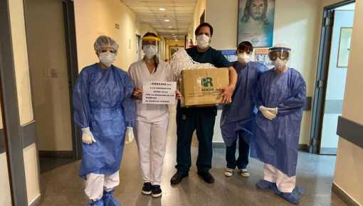 Hospital Durand: una cooperativa donó material sanitario