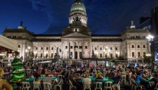 Nochebuena en el Obelisco y Congreso de desocupados y familias sin techo