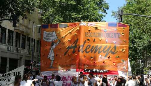 Ademys realiza paro docente contra la persecución del Gobierno porteño