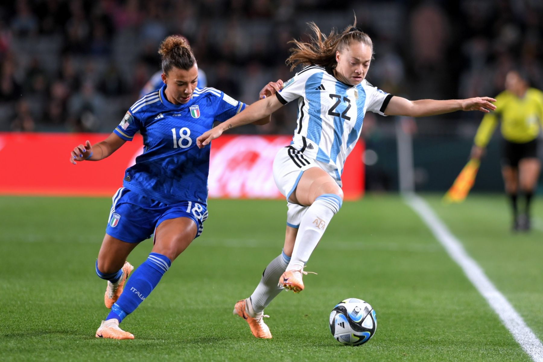 La argentina Estefanía Banini.
Foto: Télam / Alvarez Julian.
