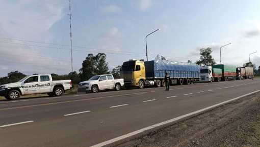 Detuvieron en Corrientes tres camiones con 90.000 kilos de soja ilegal