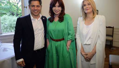 Cristina ocupó un rol destacado en el acto de Kicillof
