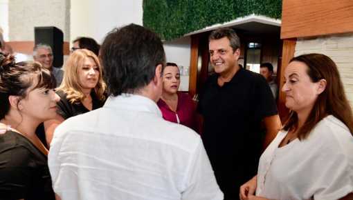 Massa reapareció en un encuentro partidario