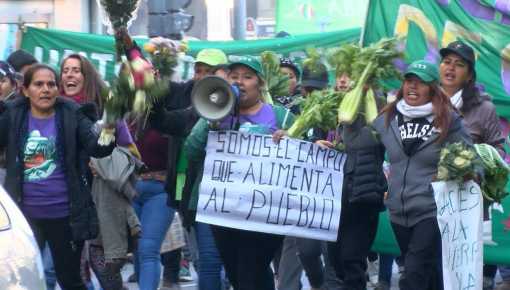 8M: Mujeres de la Tierra donarán 3 mil kilos de verduras frente al Congreso