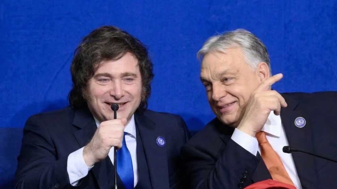 Milei y Orbán en la reciente reunión del 